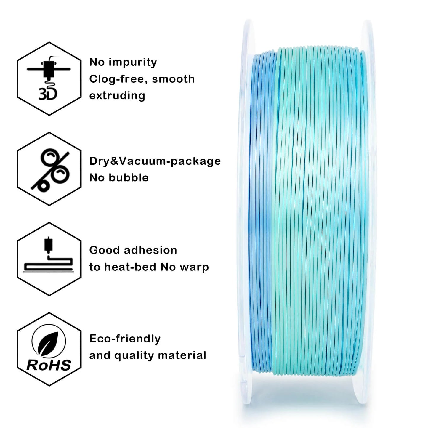 Pure Gradient Silk Filament