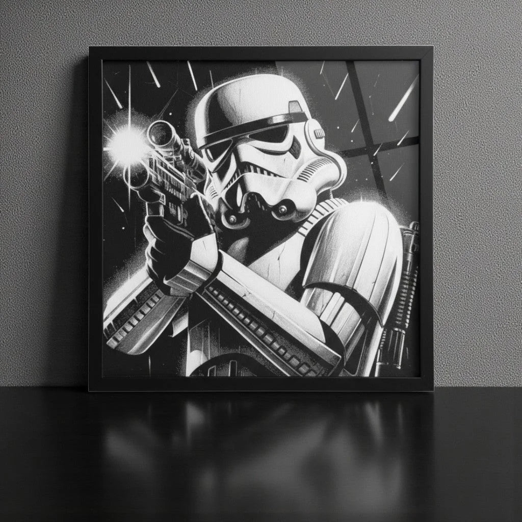 Space Trooper Framed 3D Fan Art Print