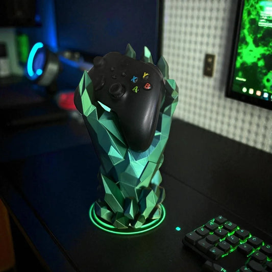 Crystal Hand Gaming Controller Stand
