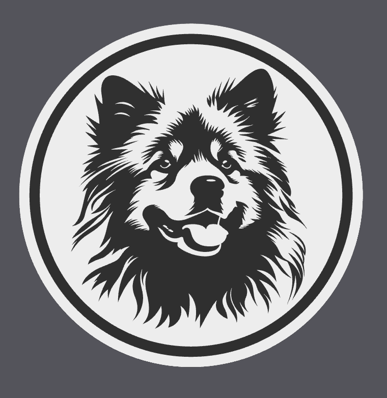 Keeshond Coaster