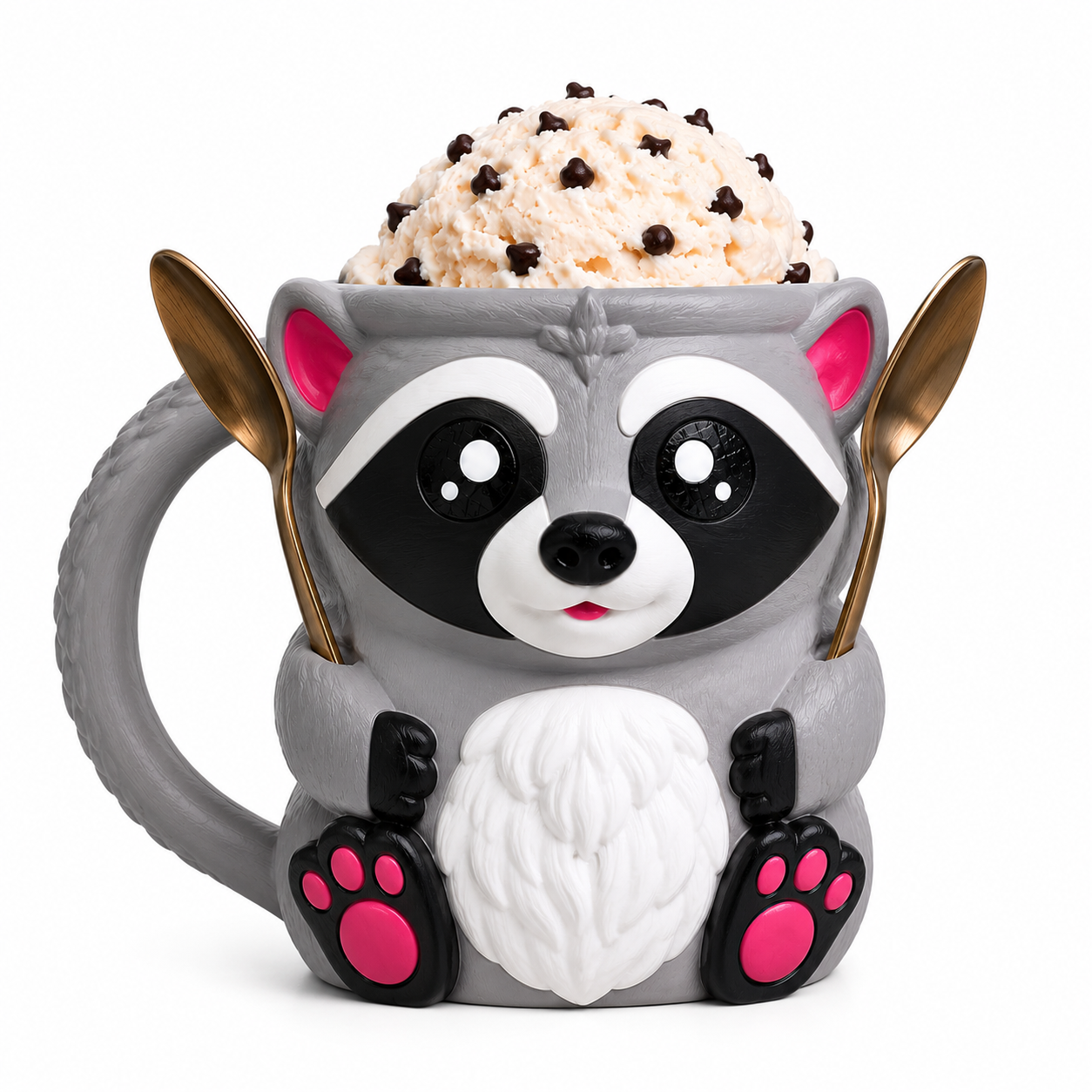 Raccoon Ice Cream Tub Holder