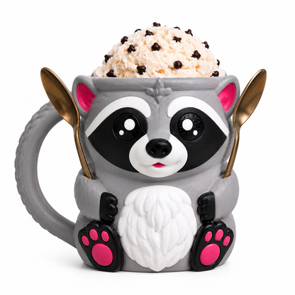 Raccoon Ice Cream Tub Holder