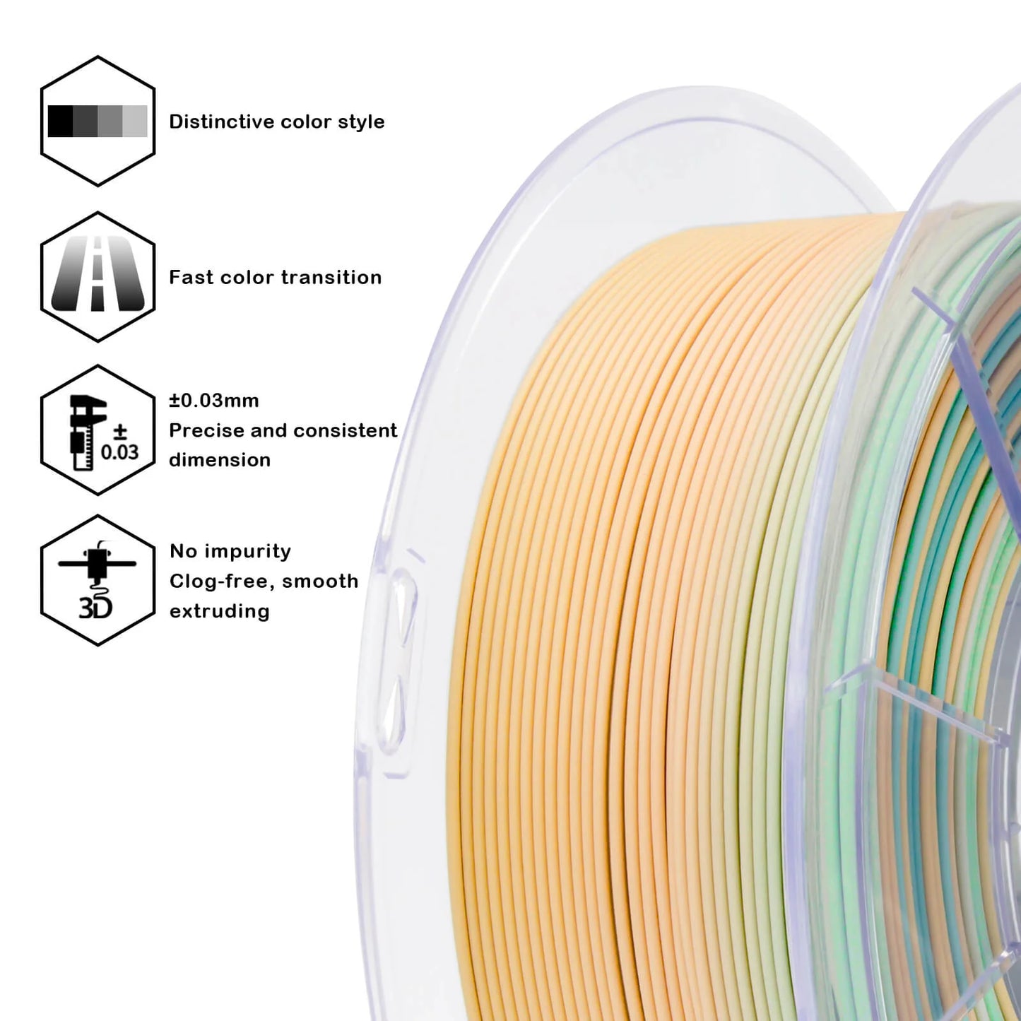 Cool Daybreak Gradient Matte Filament