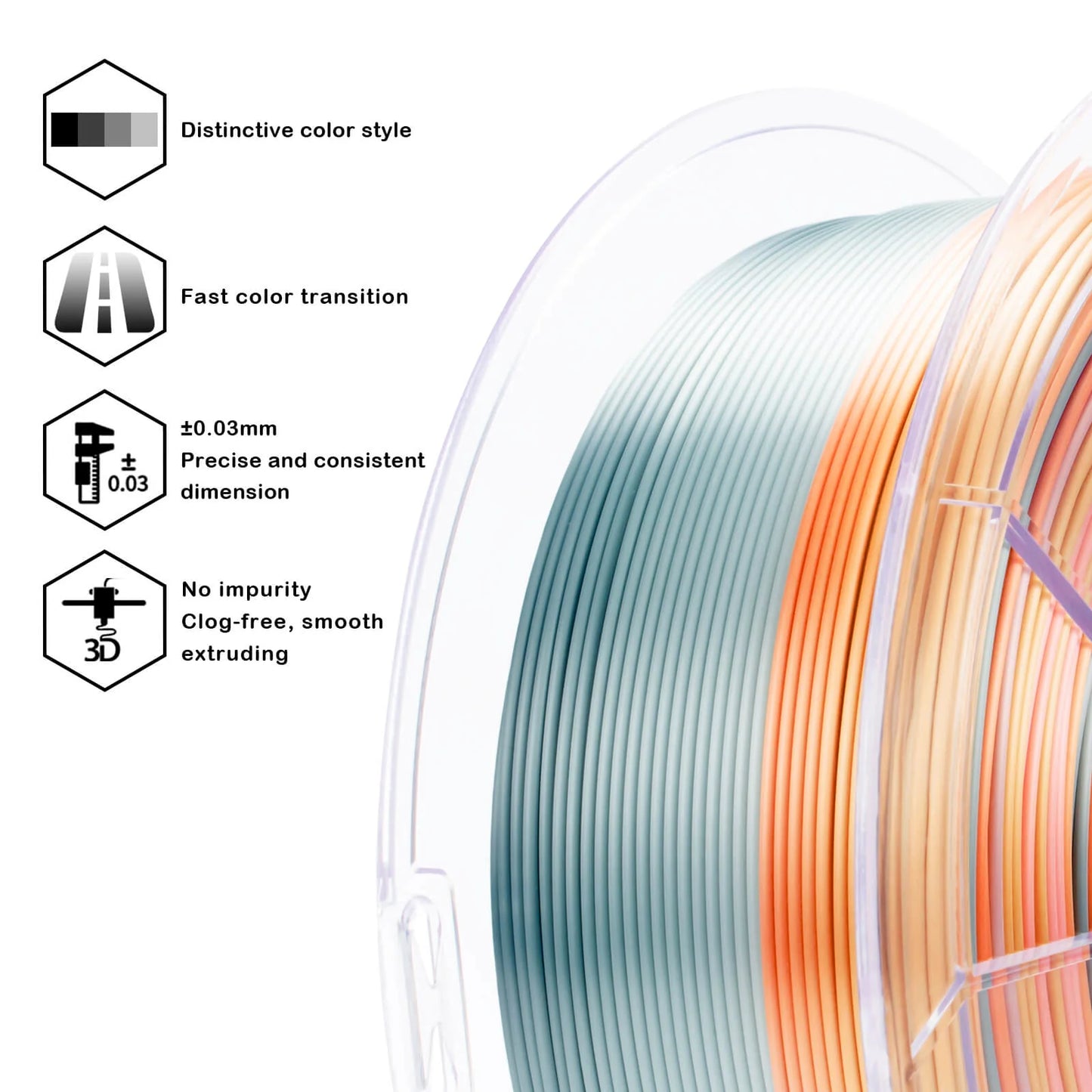 Mellow Horizon Gradient Silk Filament