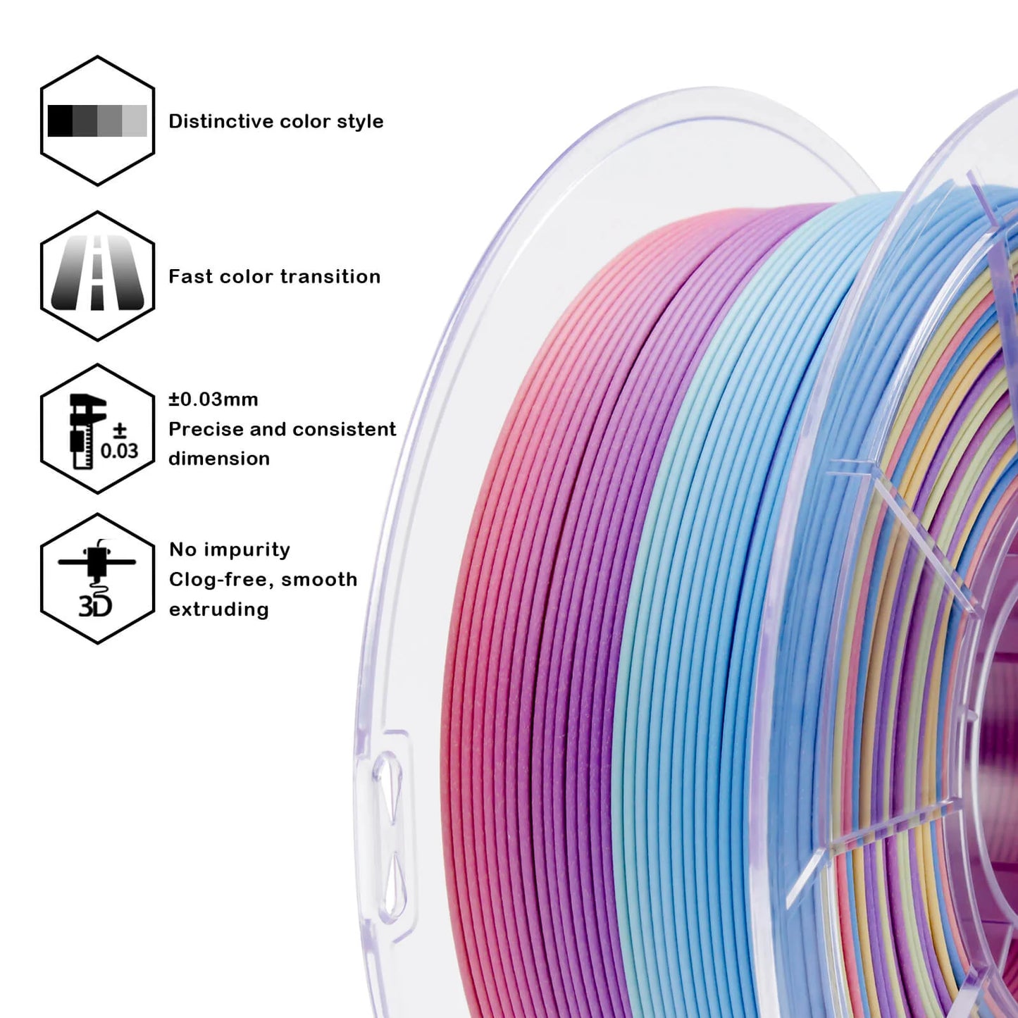 Vibrant Coral Matte Gradient