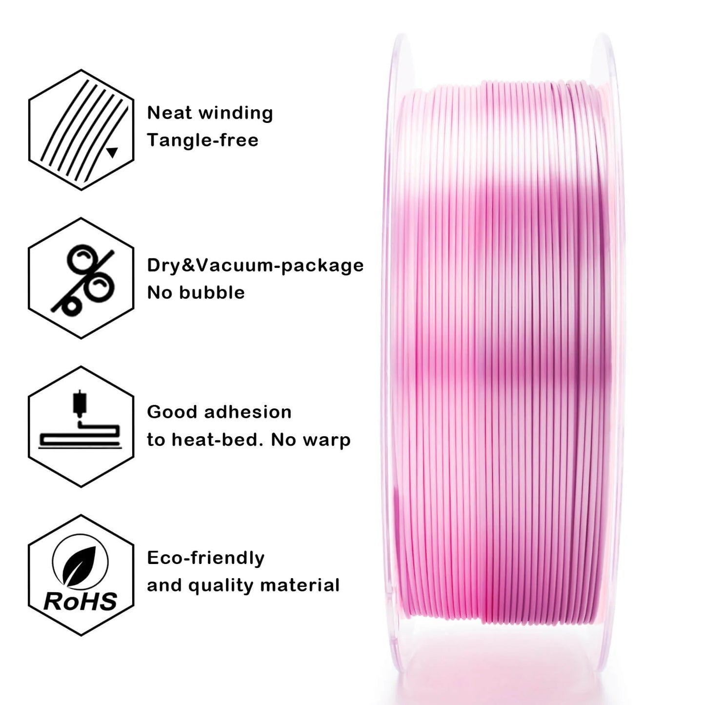 Peach Blush Gradient Silk Filament