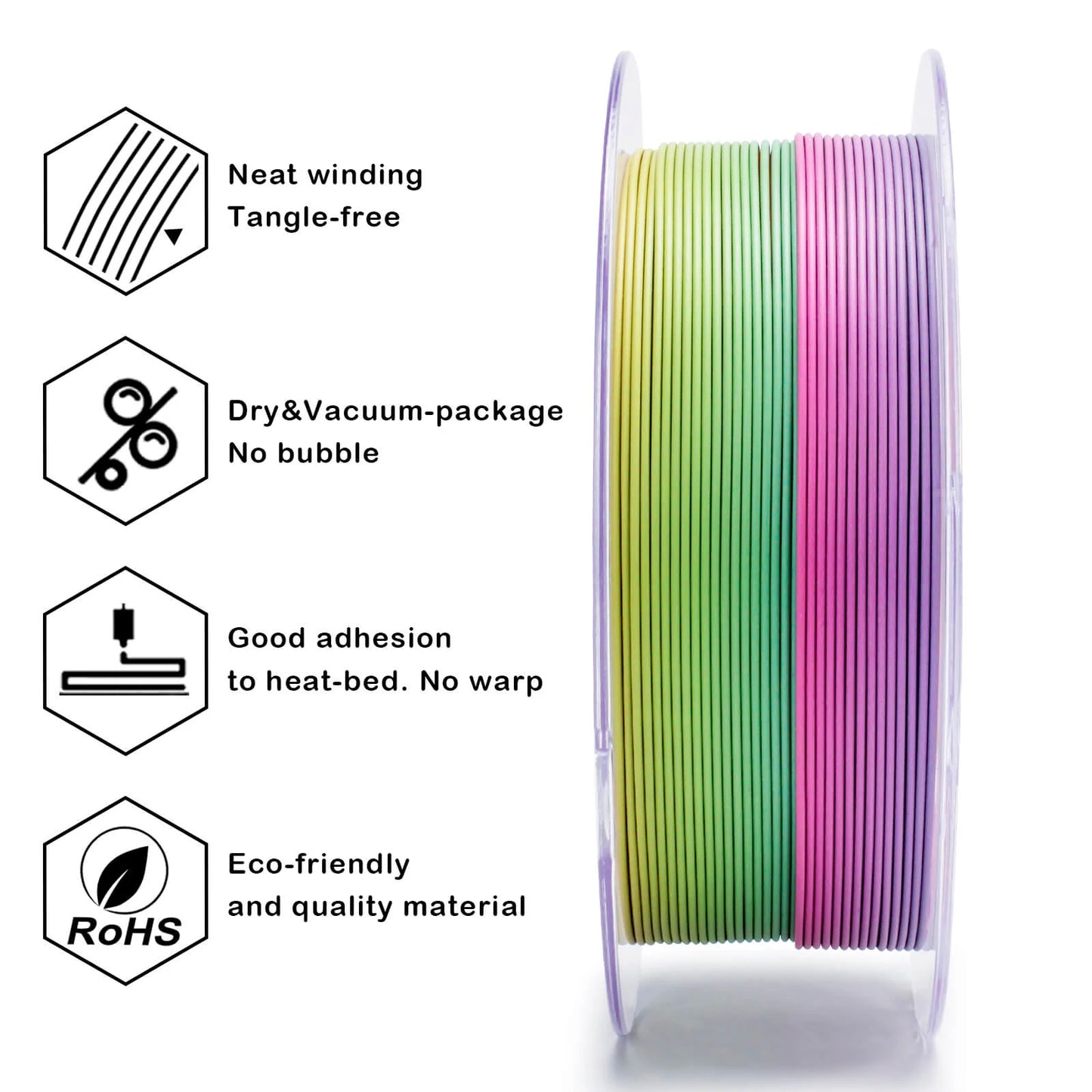 Rainbow Blaze Gradient Matte Filament