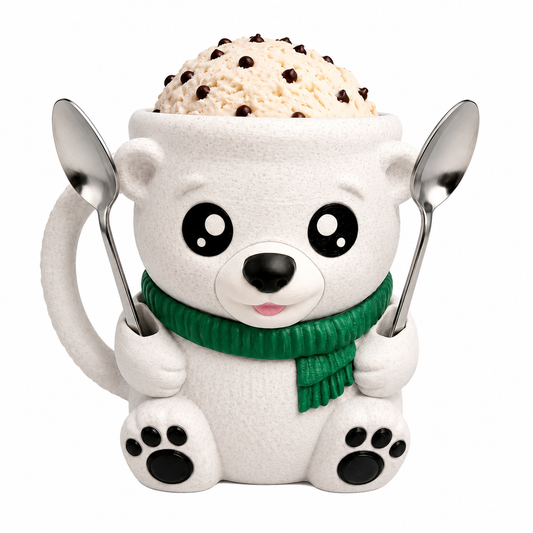 Polar Bear Ice Cream Tub Holder