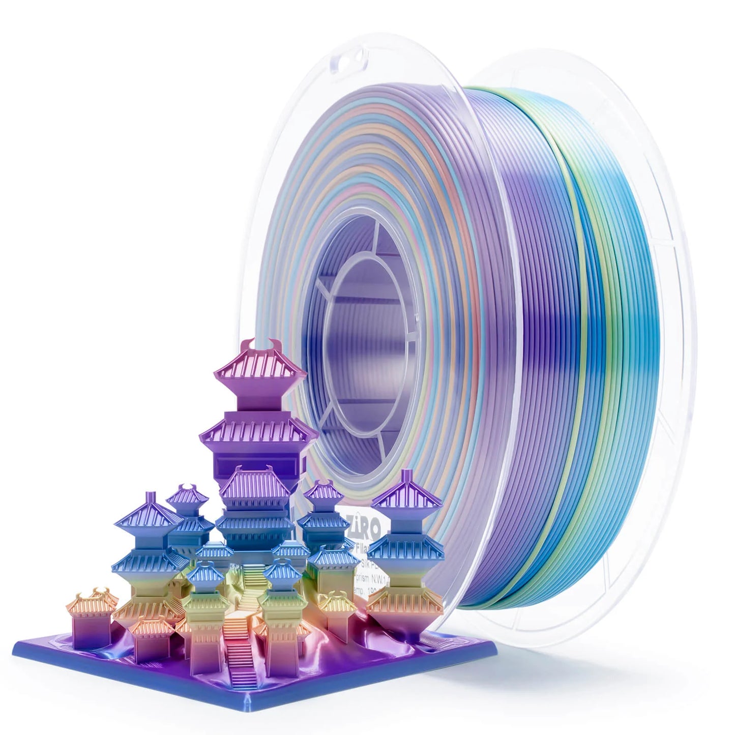 Iridescent Prism Gradient Silk Filament