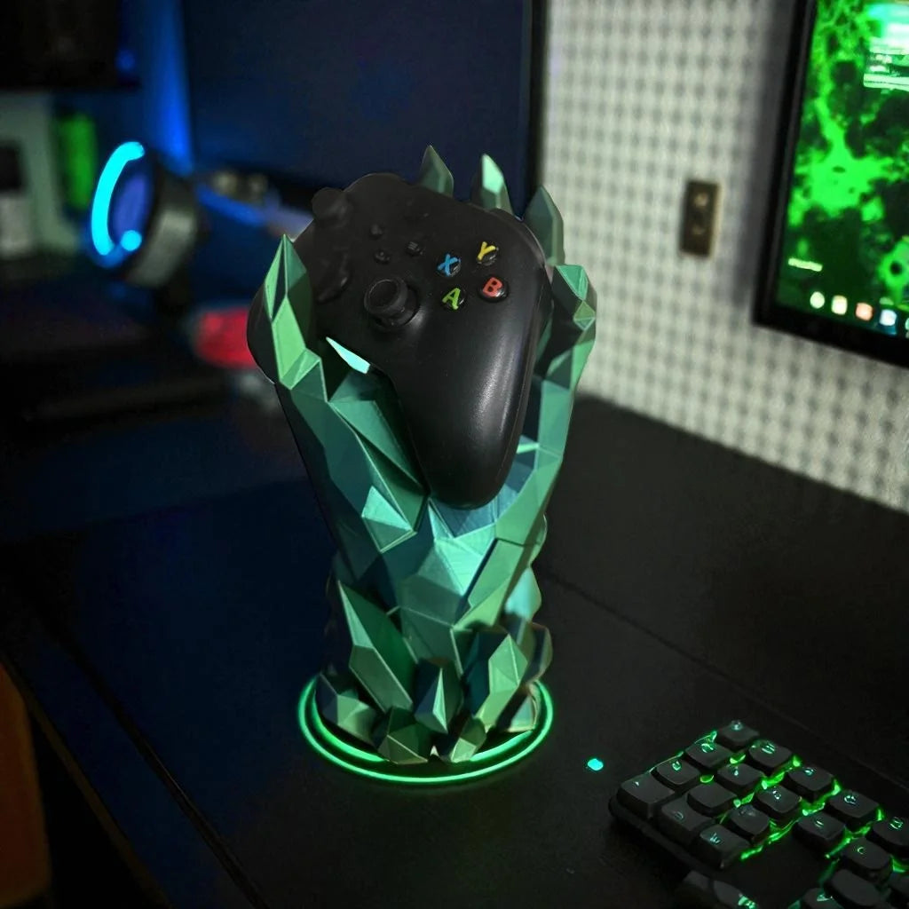 Crystal Hand Gaming Controller Stand