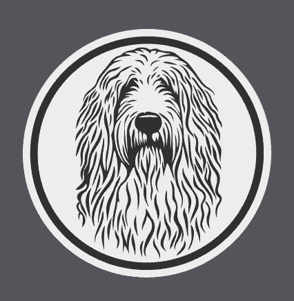 Hungarian Komondor Coaster