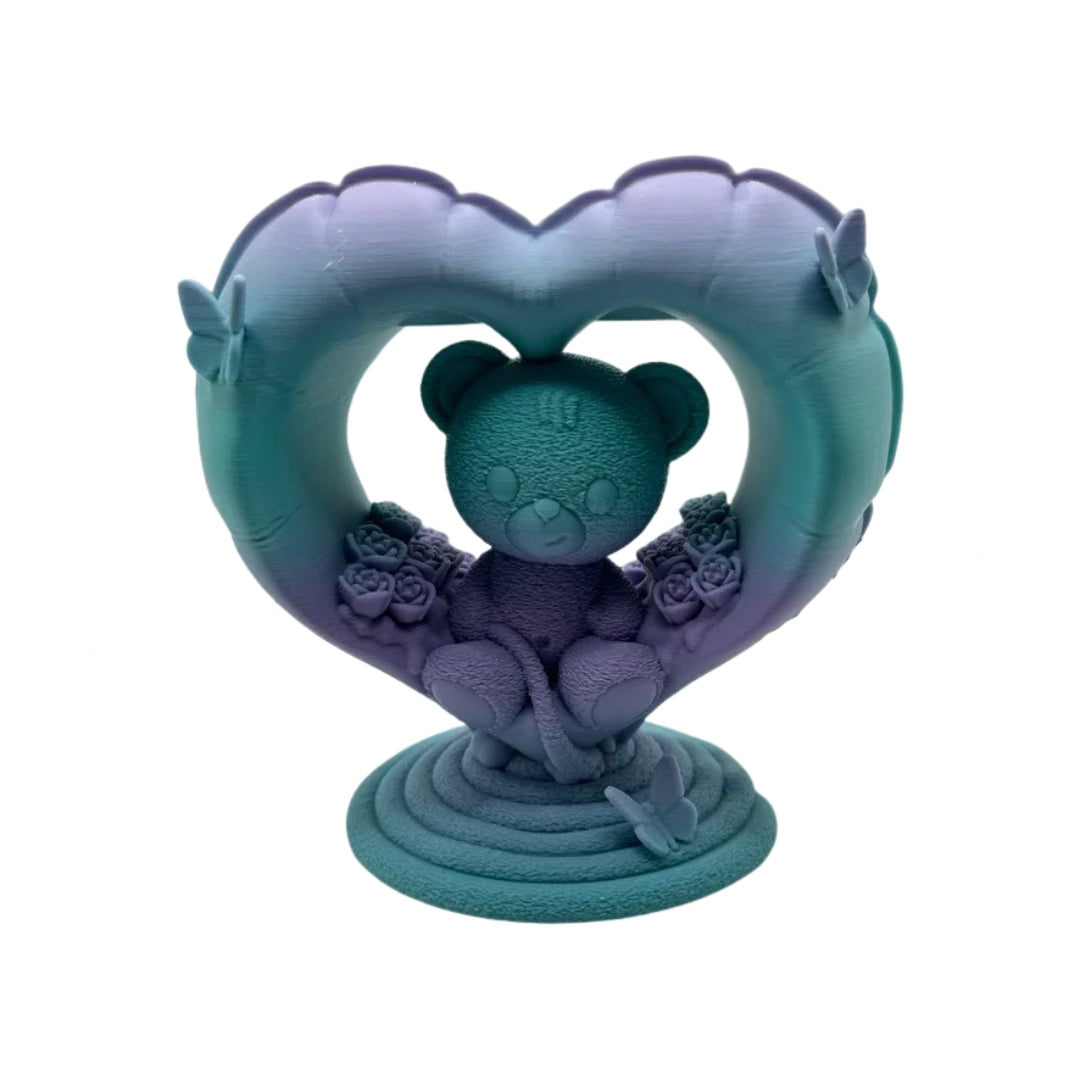 Teddy Bear Heart Ornament