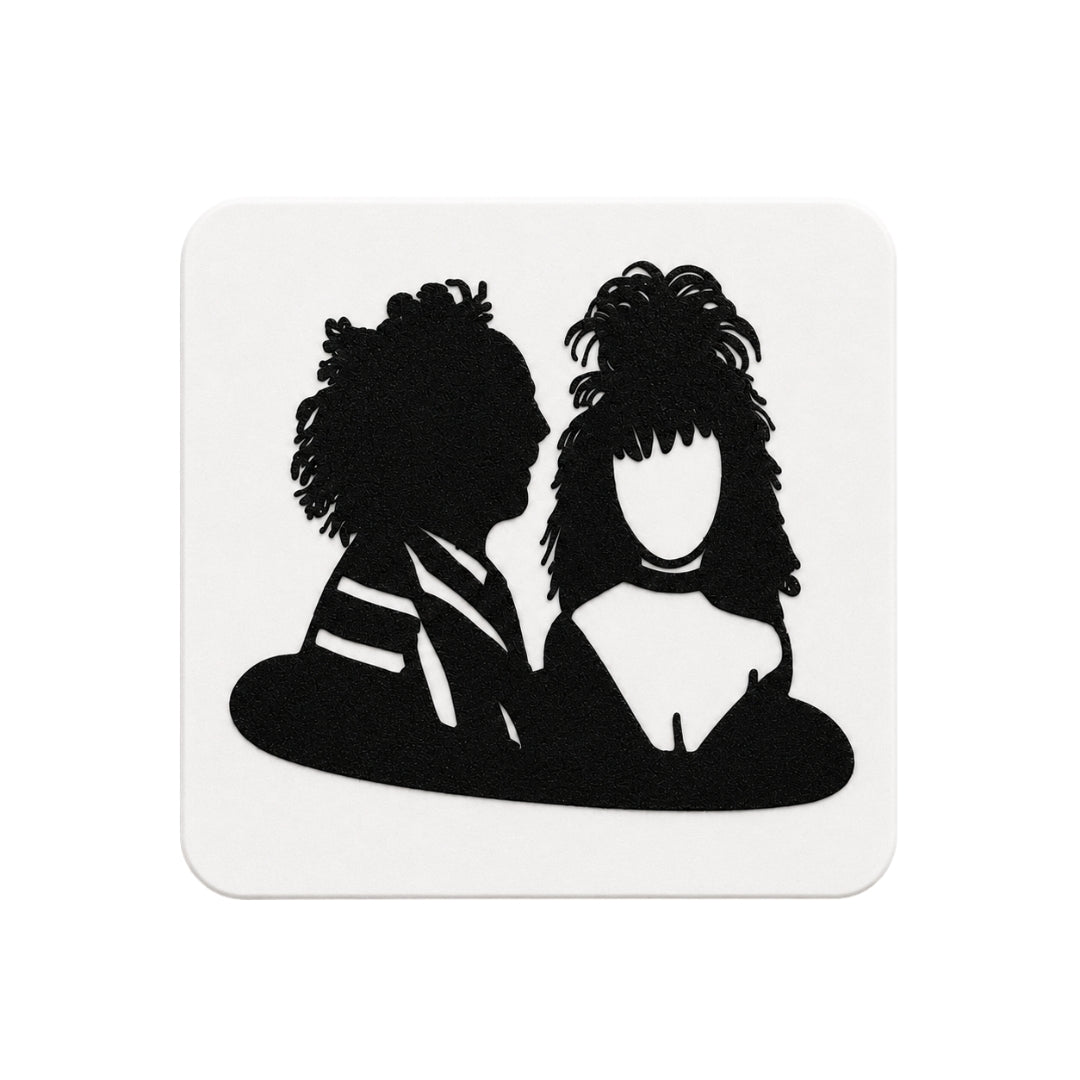 Beetlejuice Silhouette Coaster